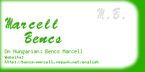 marcell bencs business card